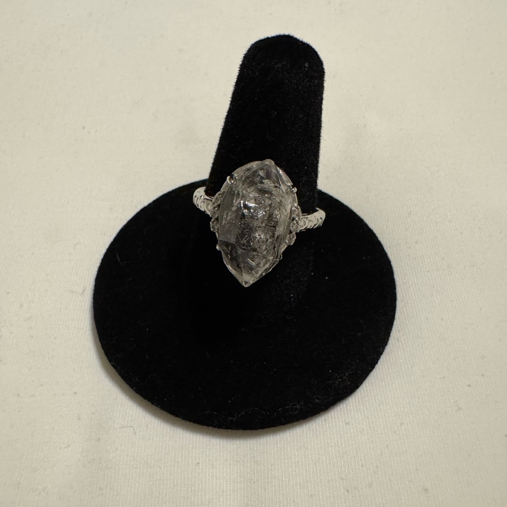 🖤Large Genuine Herkimer Diamond 💍 ❤️